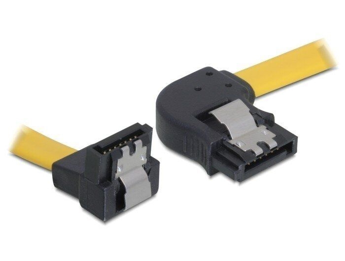 DeLock 82530 - KABEL SATA 100cm gelb re/un Metall