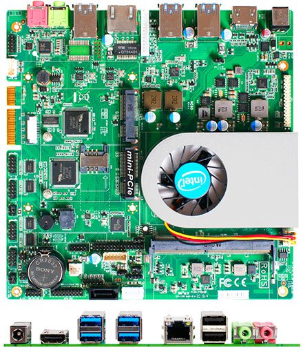 Jetway JNC8D I3855 2L (Intel Skylake-U)