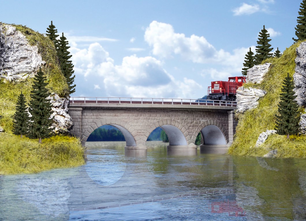 Kibri 37661 - N/Z Regnitz-Bruecke mit Eisbrecherpf