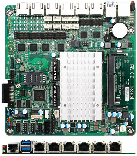 Jetway JNF692G6 335B1 (Intel Apollo Lake, 6x LAN)